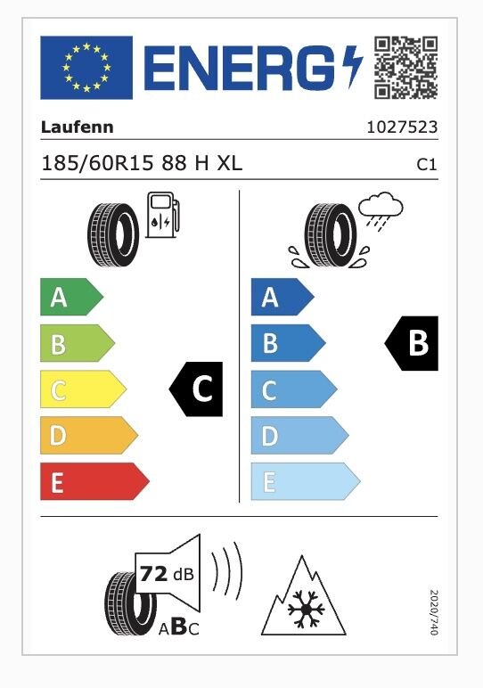 LFN.185/60R15 88H XL LH71 G FİT 4S M+S (C-B-72) (4 MEVSİM) LAUFENN LASTİK (2024)