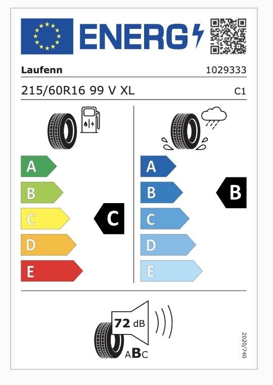 LFN.215/60R16 99V XL LK01 S Fit EQ+ (C-B-72) (YAZ) LAUFENN LASTİK (2024)