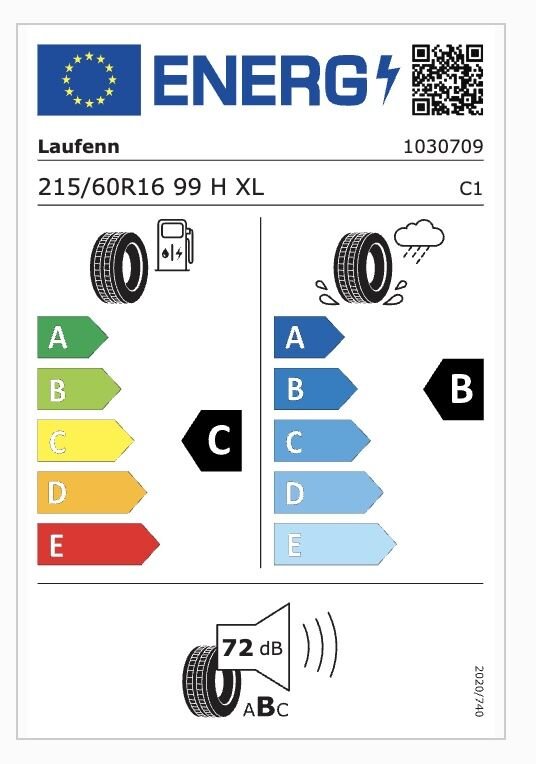 LFN.215/60R16 99H XL S FİT EQ+ LK01 (C-B-72) (YAZ) LAUFENN LASTİK (2024)