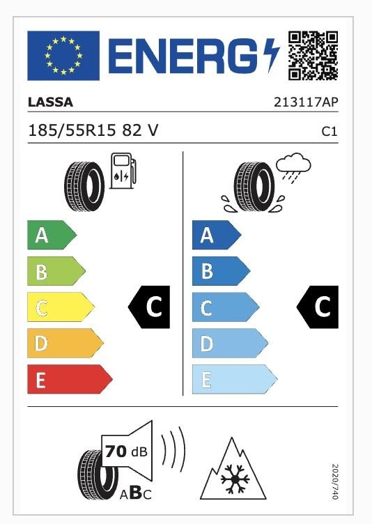 LAS.185/55R15 82V MULTIWAYS 2 (C-C-70) (4 MEVSİM) LASSA LASTİK (2025)
