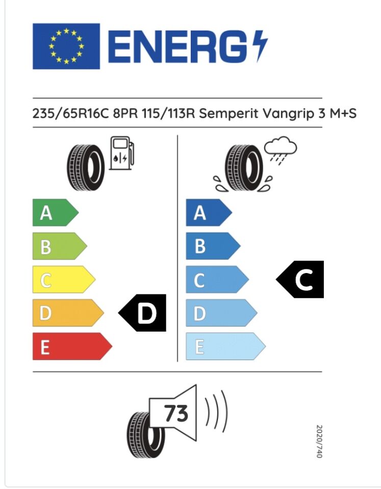 SEM.235/65R16 C 115/113R VANGRIP-3 (D-C-73) (KIŞ) SEMPERİT LASTİK (2025)