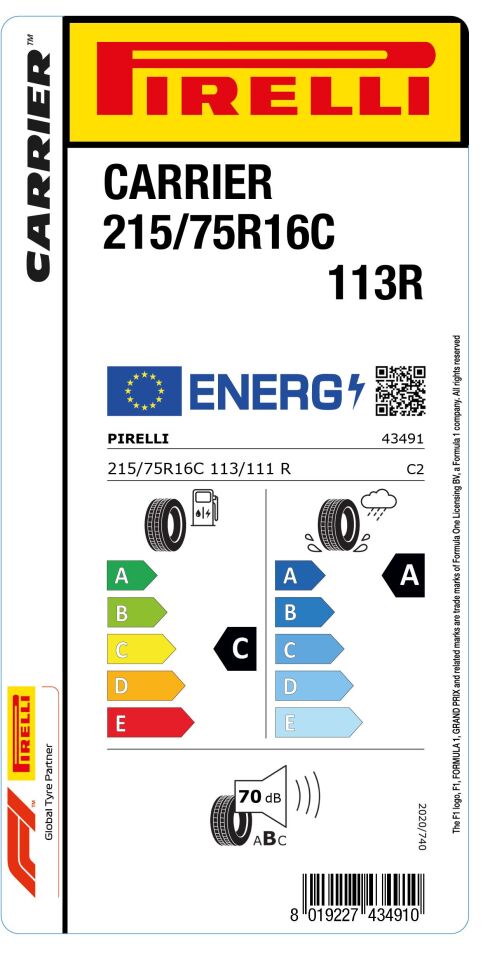 PRL.215/75R16 C 113R CARRIER (C-A-70) (YAZ) PIRELLI LASTİK (2024)