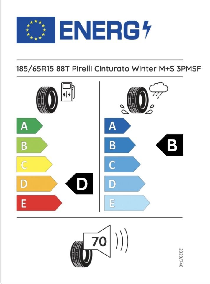 PRL.185/65R15 88T WTcintPC01 CINTURATO WINTER (D-B-70) (KIŞ) PİRELLİ LASTİK (2024)