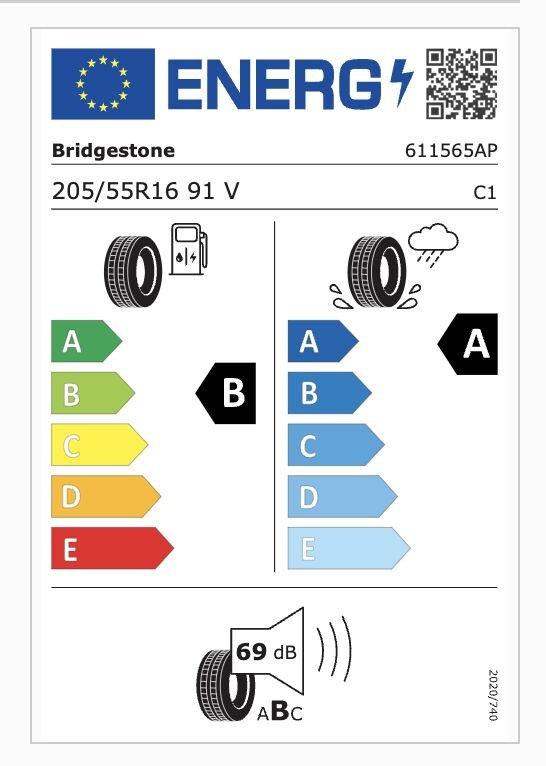 BRD.205/55R16 91V TURANZA 6 (B-A-69) (YAZ) BRIDGESTONE LASTİK (2025)