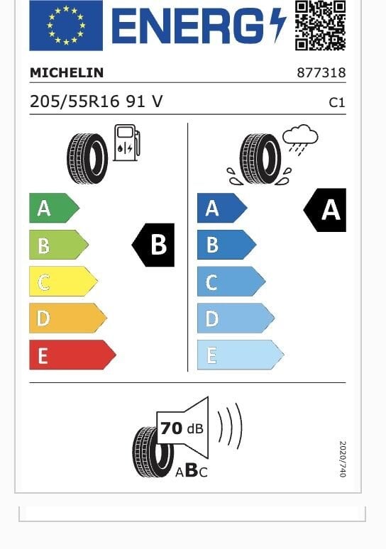 MIC.205/55R16 91V PRİMACY 5 (B-A-70) (YAZ) MICHELIN LASTİK (2025)