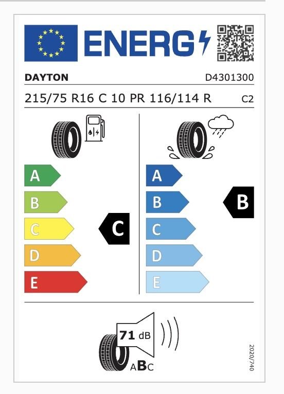 DAY.215/75R16 C 116/114R VAN (C-B-71) (YAZ) DAYTON LASTİK (2025)